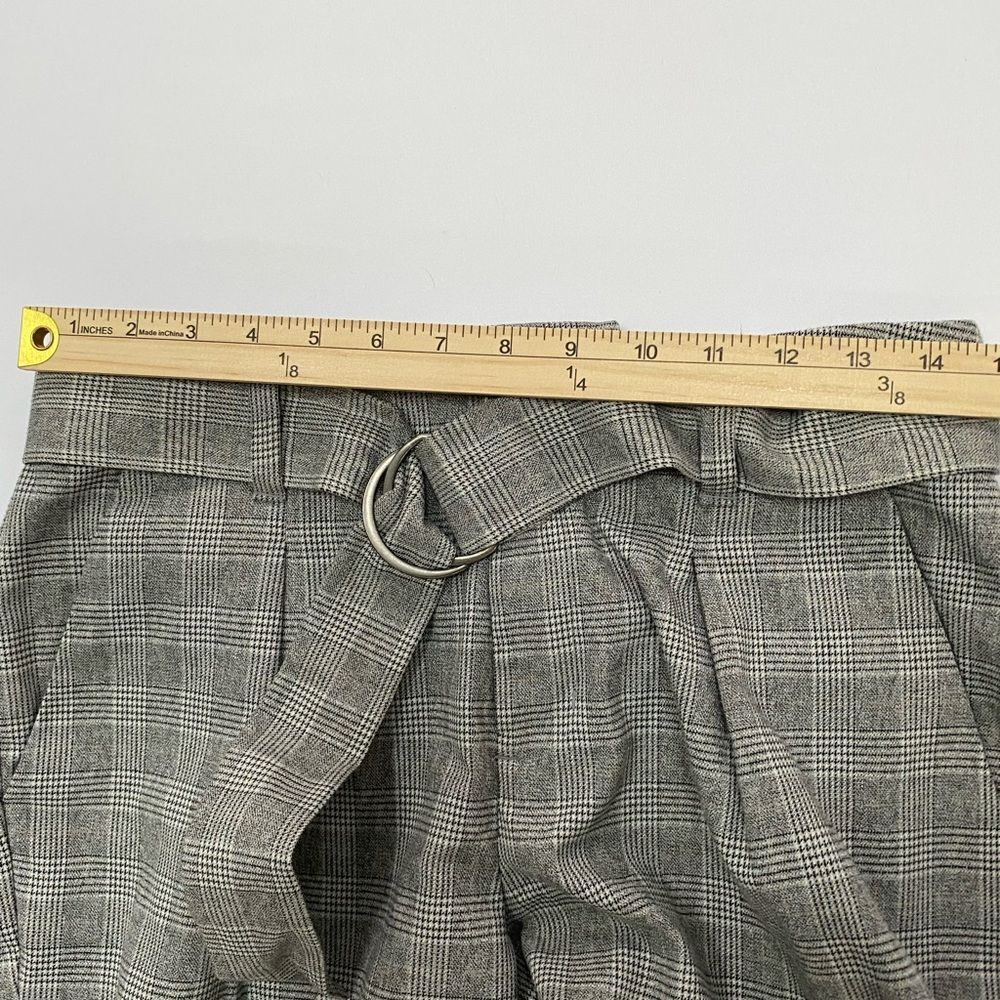 A New Day Plaid High Rise Belted Ankle Pants 6 - Picture 3 of 7